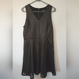 Mossimo Black Midi Dress Size Large